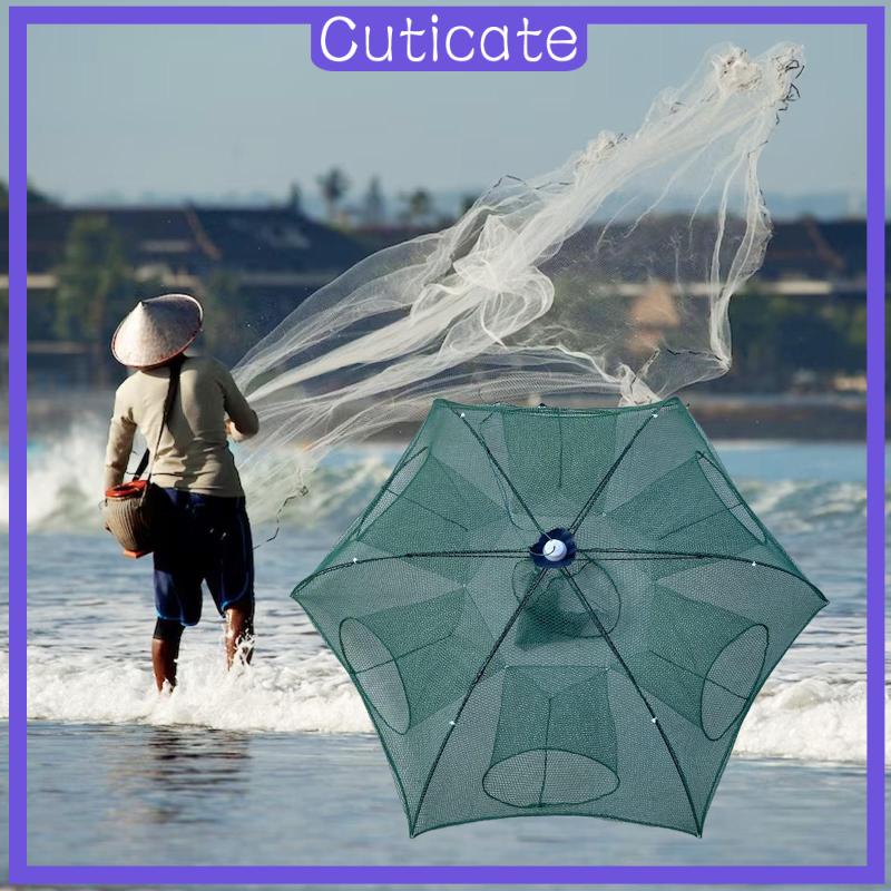 cuticate-ตาข่ายตกปลาอัตโนมัติ-พับได้-สะดวก-สําหรับเดินทาง-ปิกนิก-ปลาซิว