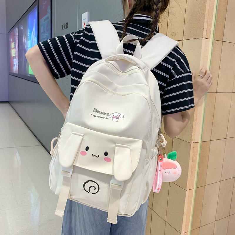 พร้อมส่ง-กระเป๋าเป้สะพายหลัง-กระเป๋านักเรียน-หลายชั้น-น่ารัก-สไตล์ญี่ปุ่น-สําหรับผู้หญิง