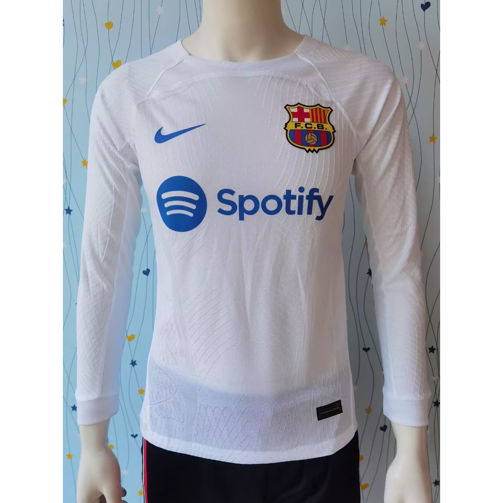 player-version-2324-ใหม่-barcelona-เสื้อเชิ้ตแขนยาว-ลายฟุตบอล-คุณภาพสูง