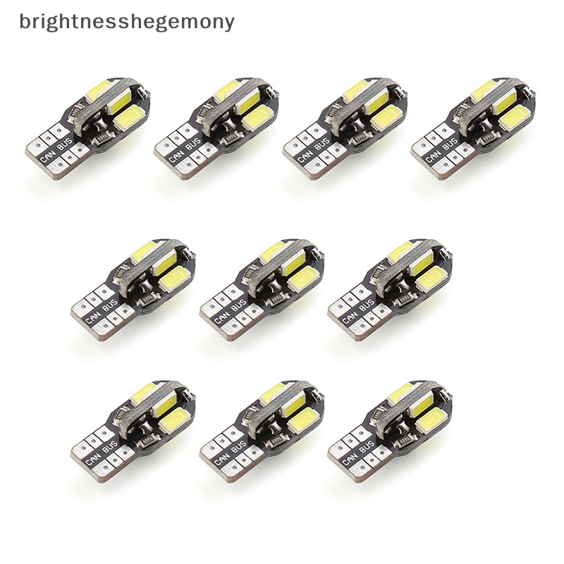 bgth-หลอดไฟ-led-w5w-t10-แคนบัส-5730-8smd-12v-6000k-สําหรับติดตกแต่งภายในรถยนต์-10-ชิ้น