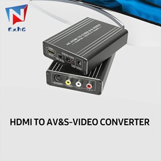 Staright ตัวแปลงสัญญาณเสียงวิดีโอ AV&SVideo 4K HDMI ซิงโครนัส
