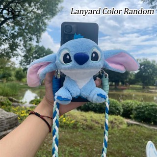 เคสโทรศัพท์มือถือ แต่งสายคล้อง ลายการ์ตูน Stitch ถอดออกได้ แบบสากล สําหรับตุ๊กตา