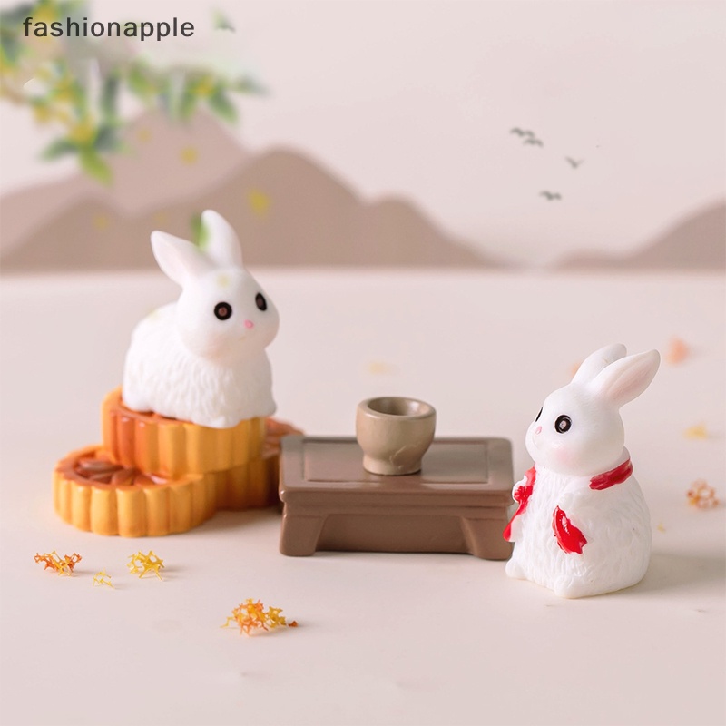 fashionapple-ตุ๊กตากระต่ายเรซิ่น-ขนาดเล็ก-สําหรับตกแต่งบ้าน