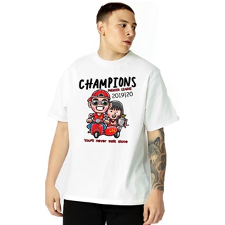 เสื้อยืดคุณภาพดี    เสื้อยืด ลิเวอร์พูล ฉลองแชมป์​พรีเมียร์ลีก Liverpool premier league champions