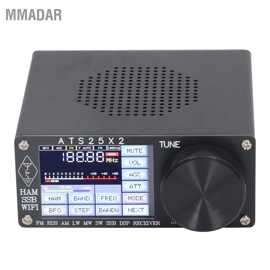 mmadar-เครื่องรับวิทยุแบบเต็มย่านความถี่-dsp-คลื่นสั้นหลายโหมดพร้อมการสแกนสเปกตรัม-ats25x2