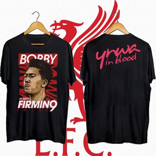 เสื้อยืดคุณภาพดี   เสื้อยืดลายการ์ตูน ลิเวอร์พูล(Liverpool) Bobby Firmino