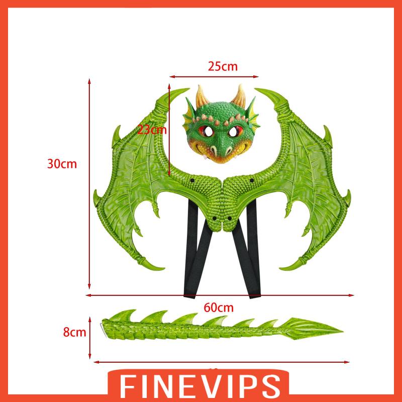 finevips-เครื่องแต่งกายเด็ก-หางไดโนเสาร์-มังกร-งานรื่นเริงวันเกิด-สําหรับเด็ก