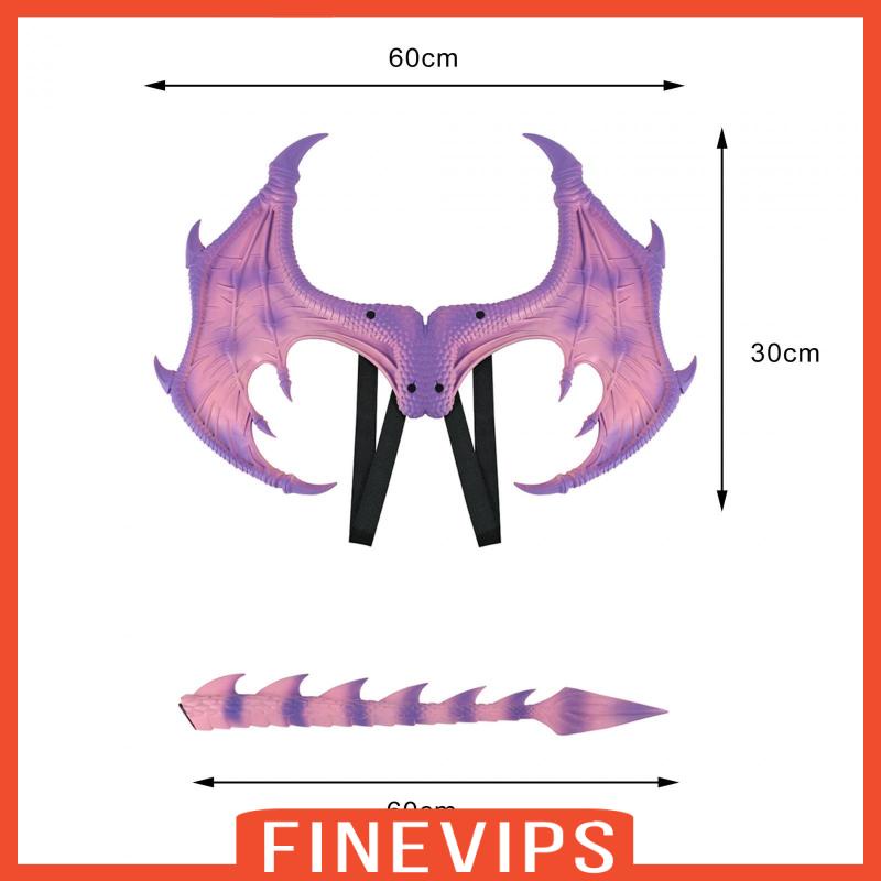 finevips-ปีกมังกร-และหางมังกร-3d-อุปกรณ์เสริม-สําหรับงานปาร์ตี้