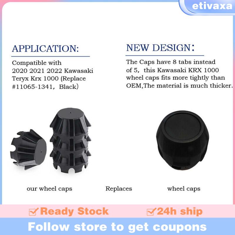 etivaxa-ฝาครอบดุมล้อยาง-อุปกรณ์เสริม-สําหรับ-krx-1000-premium-sturdy-4-ชิ้น
