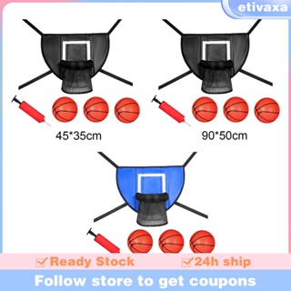 [Etivaxa] ห่วงบาสเก็ตบอล น้ําหนักเบา ประกอบง่าย สําหรับแทรมโพลีน สวน