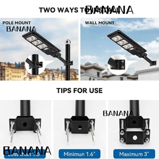 Banana1 อุปกรณ์เมาท์ขาตั้งโลหะ พลังงานแสงอาทิตย์ กันสนิม อเนกประสงค์ สีดํา สําหรับติดผนังกลางแจ้ง