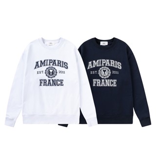เสื้อกันหนาว Ami ผ้าฝ้าย แบบนิ่ม สวมใส่สบาย สําหรับผู้ชาย และผู้หญิง