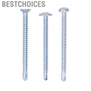 Bestchoices Self Drilling Screw Assortment  Zinc Plated Cross Screws Kit 50Pcs Corrosion Resistant Non Slip for Sheet Metal