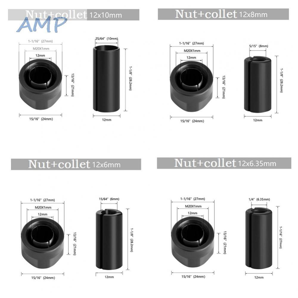 new-8-collet-chuck-adapter-collet-converters-woodworking-tool-12-6-35mm-durable