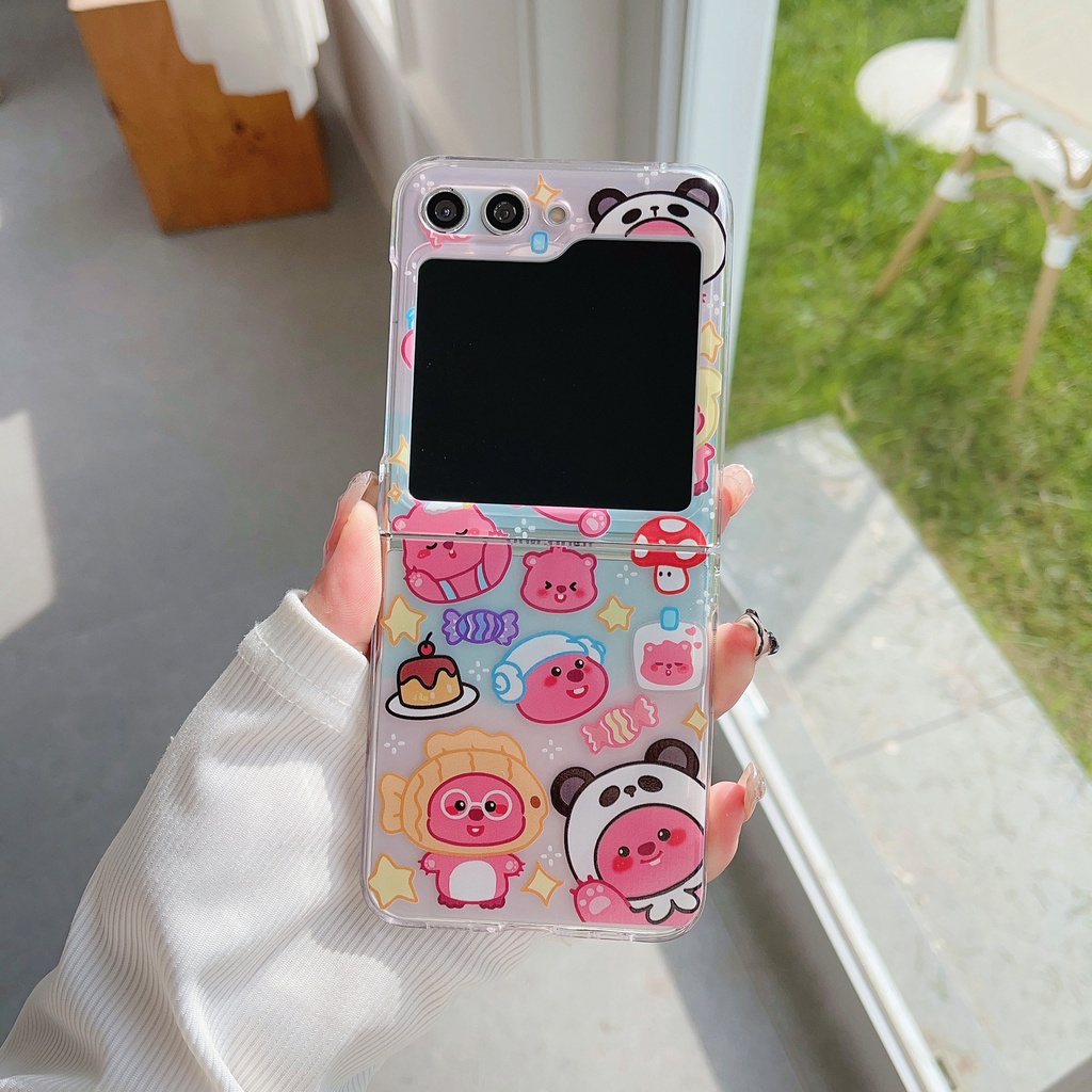 เคสโทรศัพท์มือถือแบบแข็ง-กันกระแทก-ลายการ์ตูนน่ารัก-สําหรับ-samsung-galaxy-z-flip5-z-flip-3-flip-4