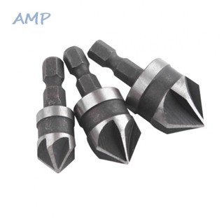 ⚡NEW 8⚡Drill Bit Carbon Steel Chamfer Chamferer Drilling For Wood Hexagon Power Tools