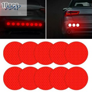 ⚡NEW 8⚡Sticker Red Reflective Round Truck Universal 10pcs Accessories