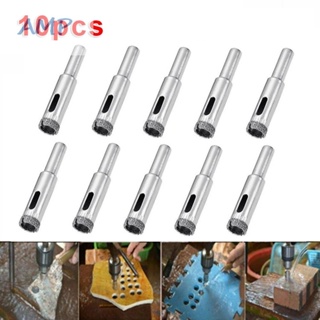 ⚡NEW 8⚡Drill Bits Granite Tile Marble Plastic Sheets Wood Silver Diamond Coated Hole