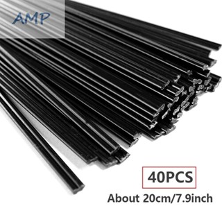 ⚡NEW 8⚡Black PP Welding Rods Plastic Repair Rods Tool Welder Welding 40pcs Black PP