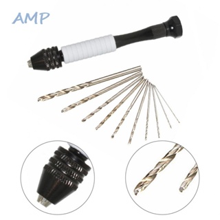 ⚡NEW 8⚡Hand Drill Non-slip Plastic Portable White 0.5-2mm 1pc/11pcs Drill Bits