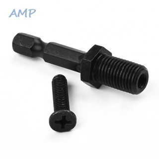 ⚡NEW 8⚡1/4 Hex Shank Adapter To 3/8-24UNF Screw Mount For Drill Bit Keyless Chuck Part