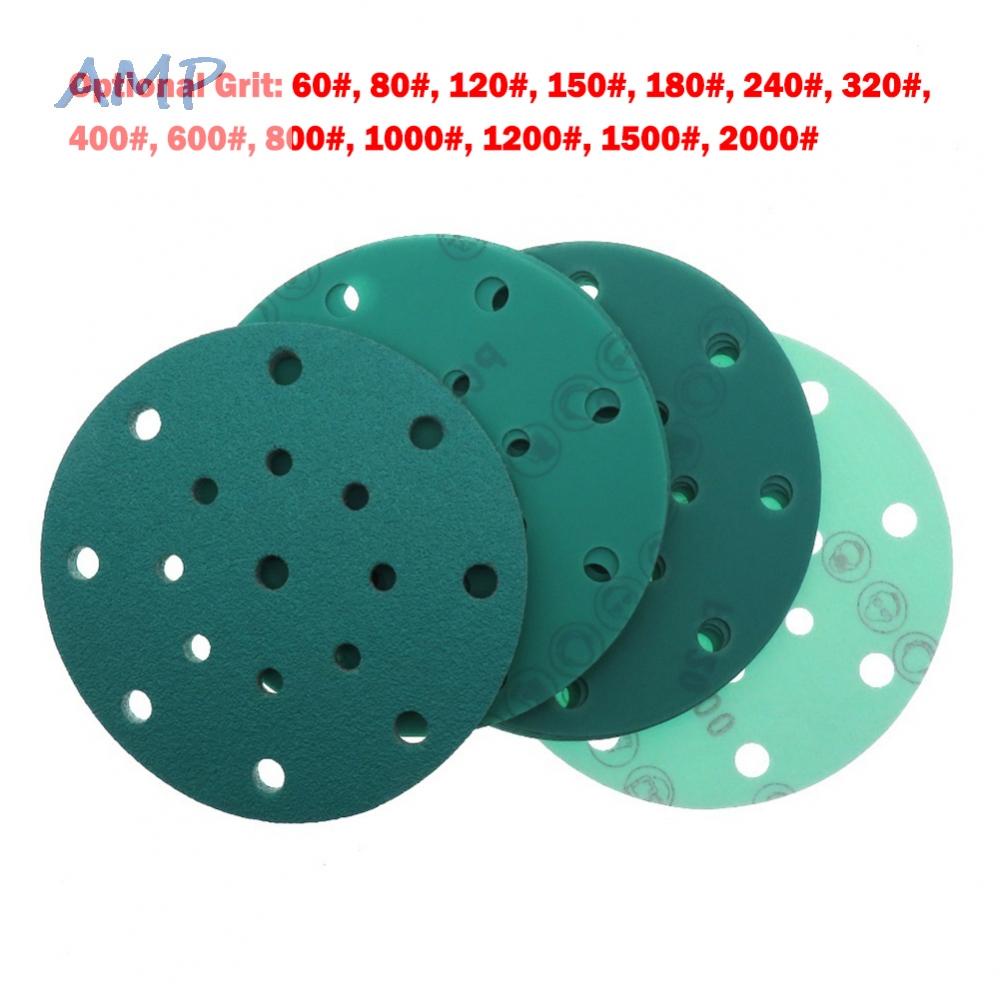 new-8-sanding-discs-6inch-abrasive-sheet-for-sander-green-sandpaper-power-tools