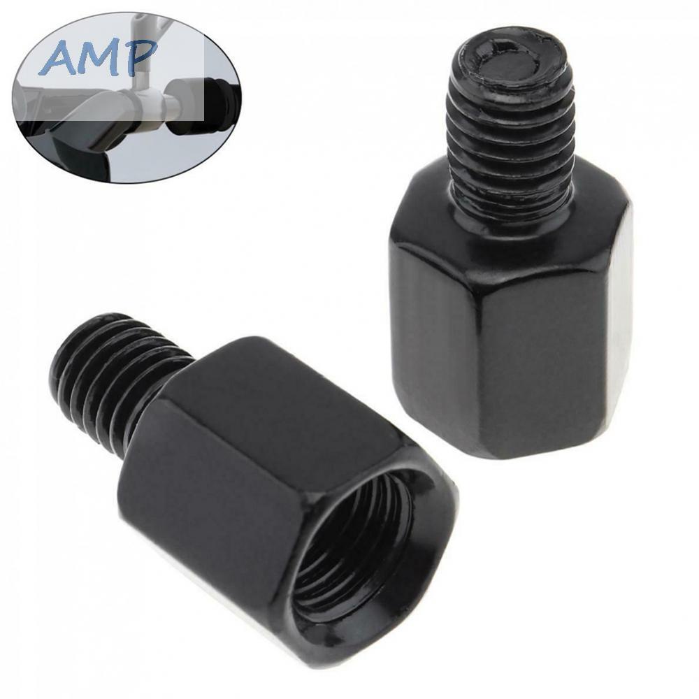 new-8-thread-adapter-2-pcs-accessories-black-clockwise-conversion-rearview-mirror