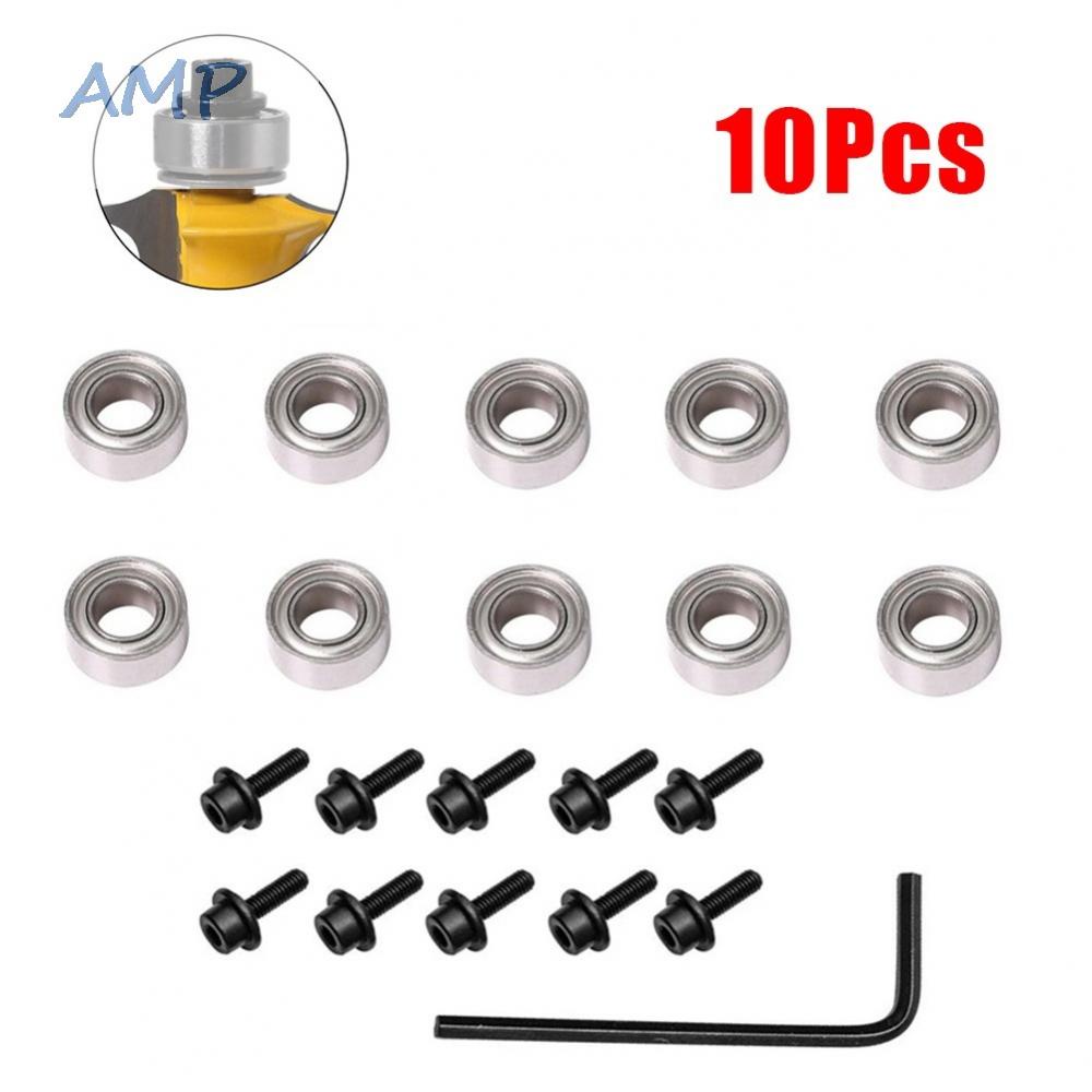 new-8-router-bit-bearings-router-bits-bit-bearings-repair-replace-steel-router-bits