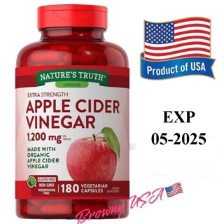 Natures Truth Apple Cider Vinegar 1200 mg 180 Capsules