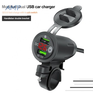 ⚡NEW 8⚡Handlebar Charger 1pcs 36W/QC 3.0 Dual 12~24V USB Outlet Flame Retardant