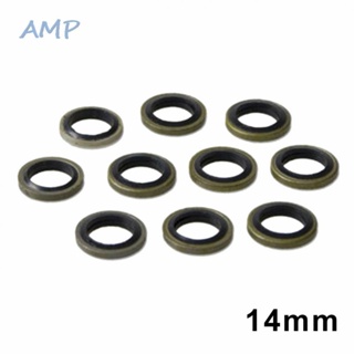 ⚡NEW 8⚡Washers 14mm Brake Master Cylinders For Nissin Front Rear Sealed Steel &amp; Rubber