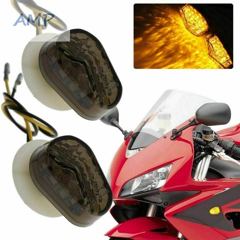 new-8-motorcycle-turn-signal-lights-waterproof-amber-flush-mount-pvc-plastic