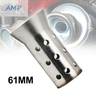 ⚡NEW 8⚡Muffler 1pc 60mm Diameter Stainless Steel Universal Motorcycle Accessories