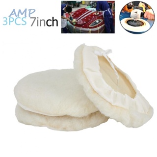 ⚡NEW 8⚡Buffing Pads 3 Pcs Bonnet Buffing Car Lambs Pad Polisher Polishing Wool