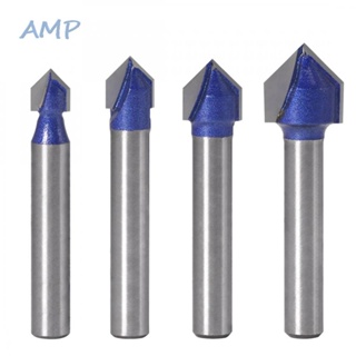 ⚡NEW 8⚡Drill Bit Double-edged 4pcs High strength 1/4 Steel CNC 90° Degree Engraver