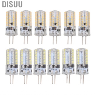 Disuu 6Pcs  Bulbs 5W AC 12V Warm White 2700-3000K 6000-6500K 500LM 72LED