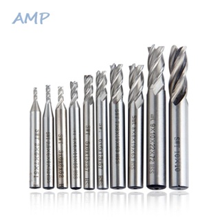 ⚡NEW 8⚡Milling Cutters Equipment Parts 10pcs High Speed Steel 2/3/4/5/6/7/8/9/10/12mm