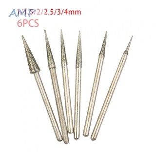 ⚡NEW 8⚡Grinding Head 6 X Diamond Coated Grinding Needle 6Pcs Burrs D Needle Diamond New