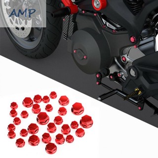 ⚡NEW 8⚡Socket Screw Covers ABS Plastic Electroplated Surface Motorcycle Scooter