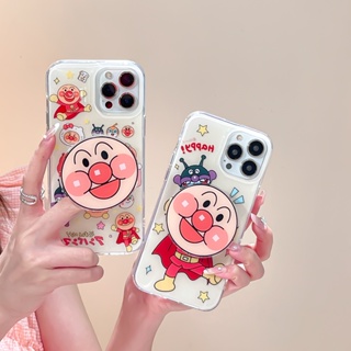 เคสโทรศัพท์มือถือ ป้องกันกระแทก แบบสองด้าน ลาย Anpanman สําหรับ Apple IPhone 14 13 12 11 Pro Max