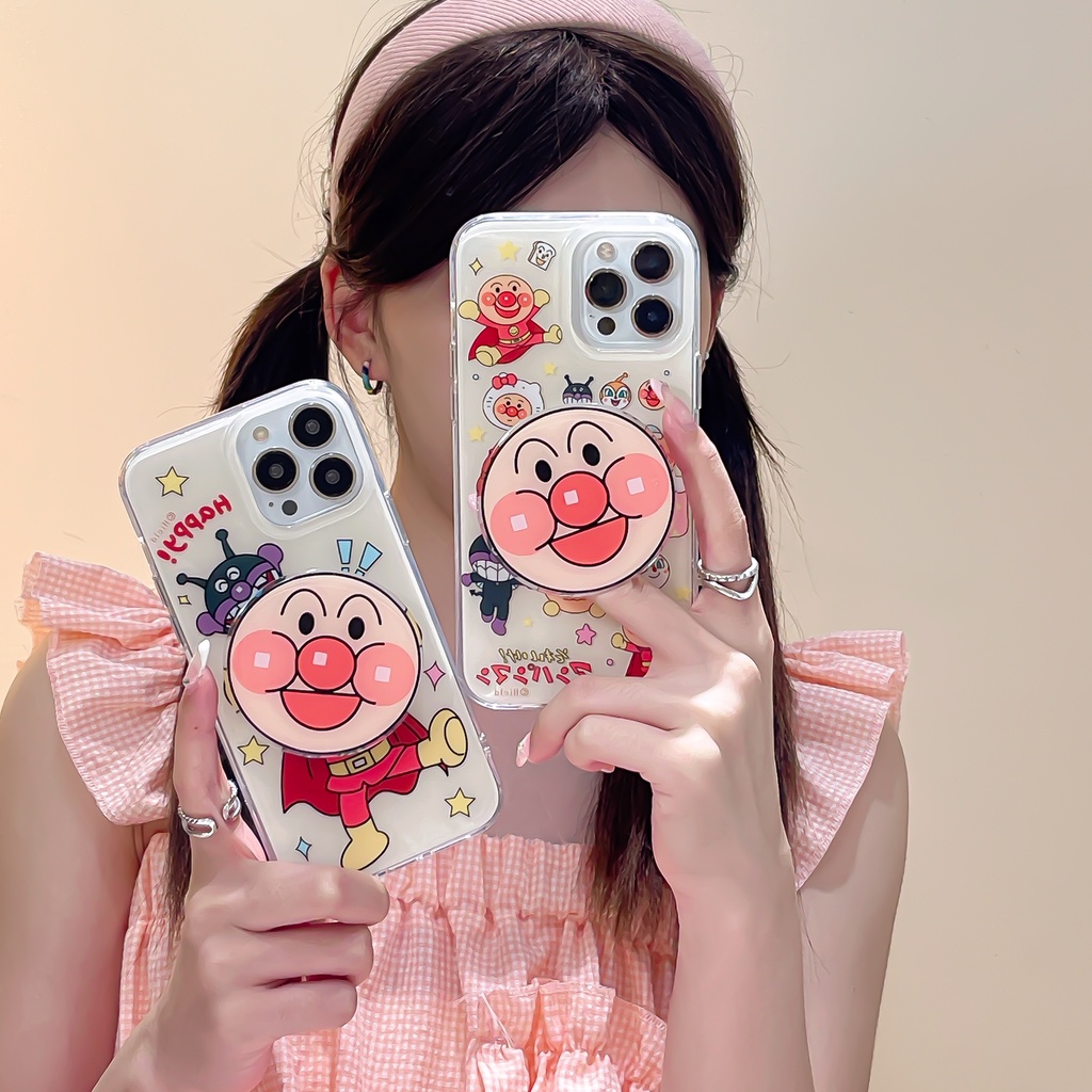 เคสโทรศัพท์มือถือ-ป้องกันกระแทก-แบบสองด้าน-ลาย-anpanman-สําหรับ-apple-iphone-14-13-12-11-pro-max