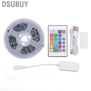 Dsubuy RGB Strip Lights Dimmable Multifunction 16.4ft  5V USB Smart