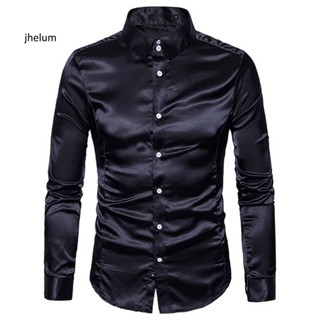 Jl* เสื้อเชิ้ตแขนยาวลําลอง ระบายอากาศ ใส่ง่าย สไตล์ลําลอง สําหรับผู้ชาย