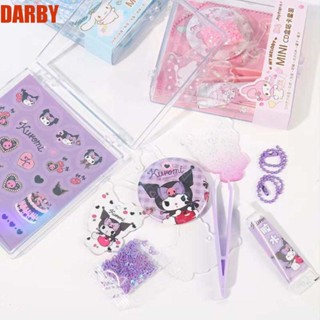 Darby ชุดสติกเกอร์ ลายการ์ตูนคุโรมิน่ารัก แฮนด์เมด DIY สําหรับนักเรียน