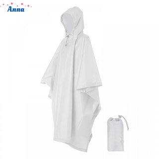 【Anna】เสื้อกันฝน มีฮู้ด น้ําหนักเบา กันน้ํา สําหรับกลางแจ้ง
