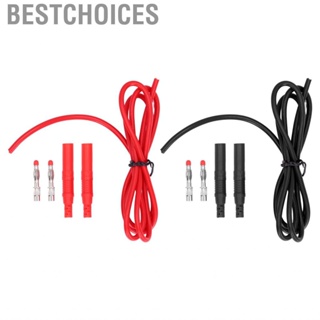 Bestchoices Electrical Testing Leads Kit Powerful Plug Pull Male‑Male Safe Lantern Shaped Head Banana Test for Car Batteries