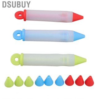 Dsubuy 3 Set Cake Decorating Pen Tool Kit  Grade Silicone Detachable DIY Ic