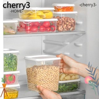 Cherry3 กล่องพลาสติกใส ทรงสี่เหลี่ยม กันความเย็น สําหรับใส่อาหาร เข้าไมโครเวฟได้