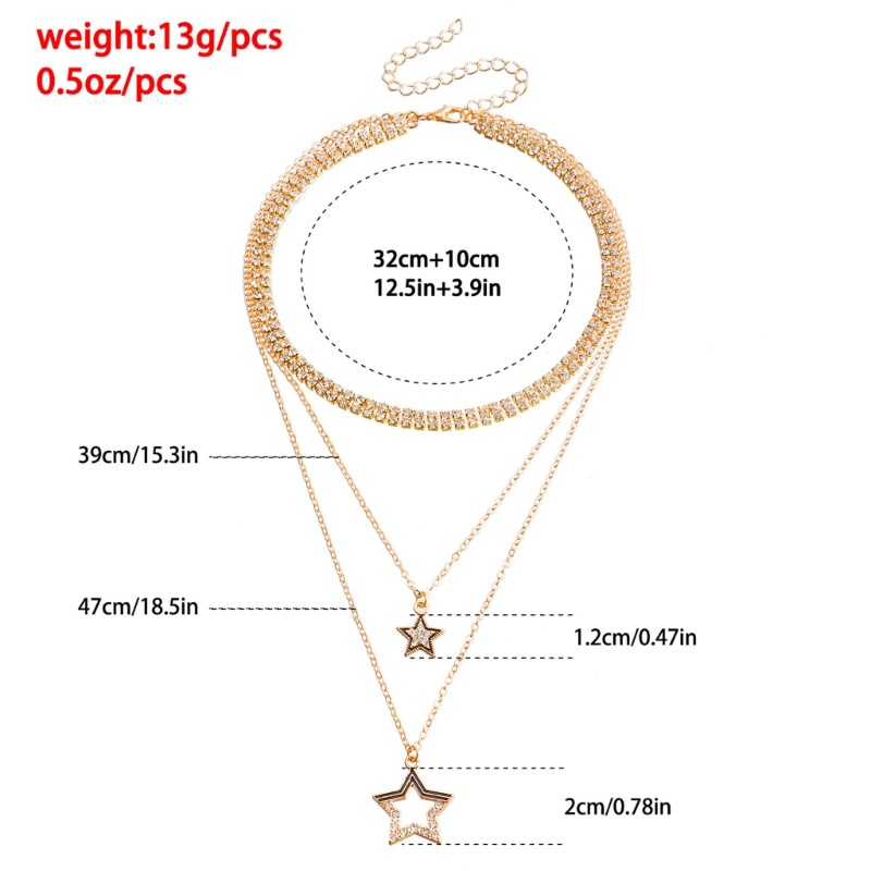 arin-สร้อยคอโซ่-จี้รูปดาว-ประดับเพชร-เรียบง่าย-สําหรับผู้หญิง-นักเรียน