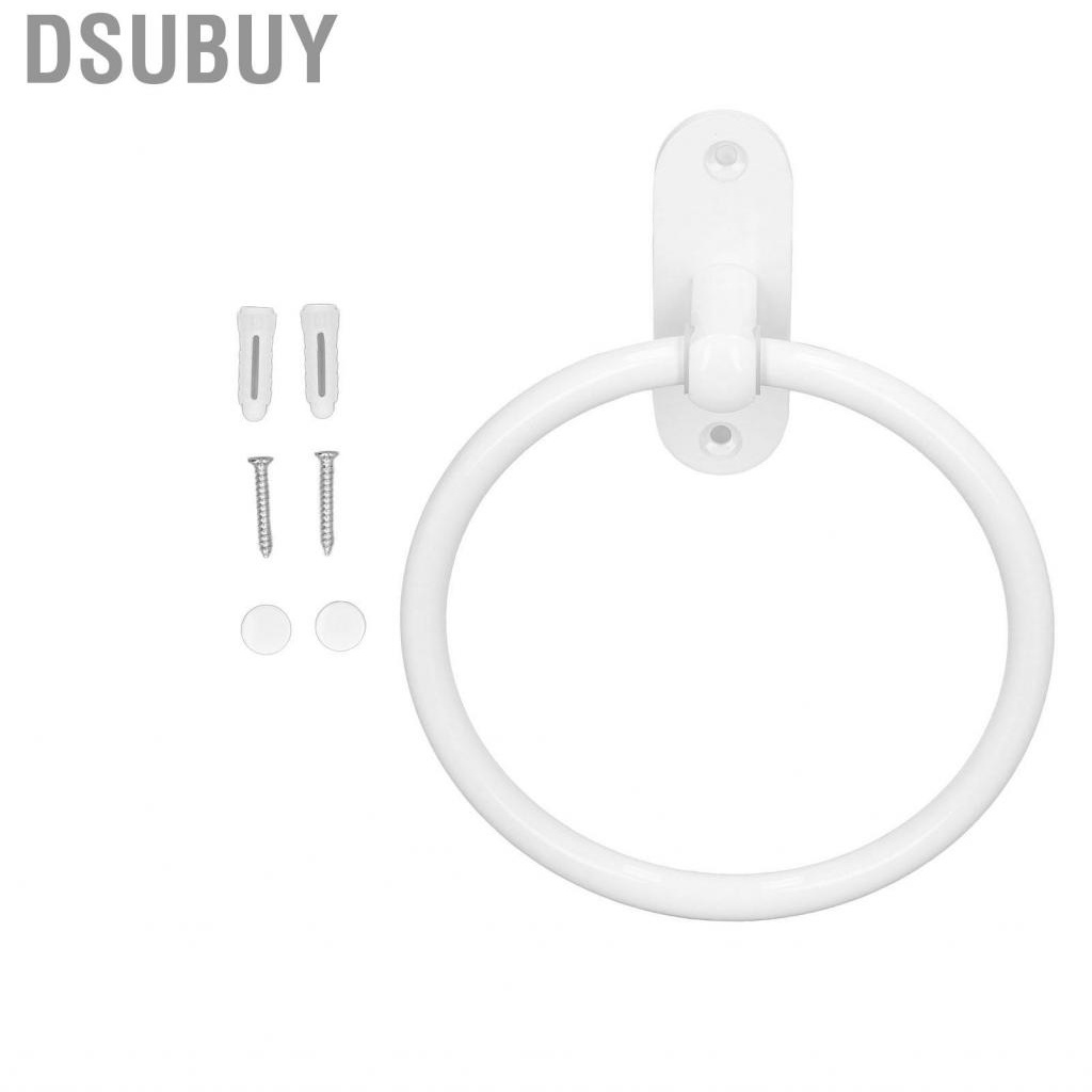 dsubuy-bathroom-towel-holder-aluminium-alloy-space-saving-white-elegant-style-washro-us